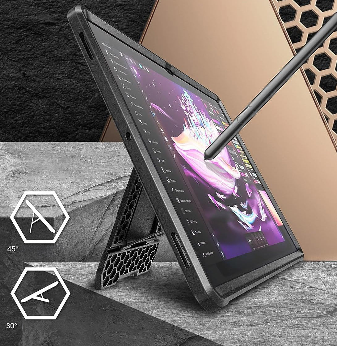 Schutzhülle für Galaxy Tab S10 Ultra / S9 Ultra / S8 Ultra, Supcase UB Pro SP, Schwarz