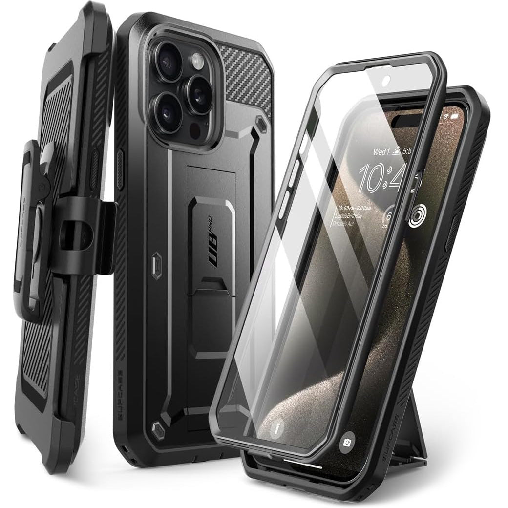 Schutzhülle Supcase UB Pro SP für iPhone 15 Pro, Schwarz