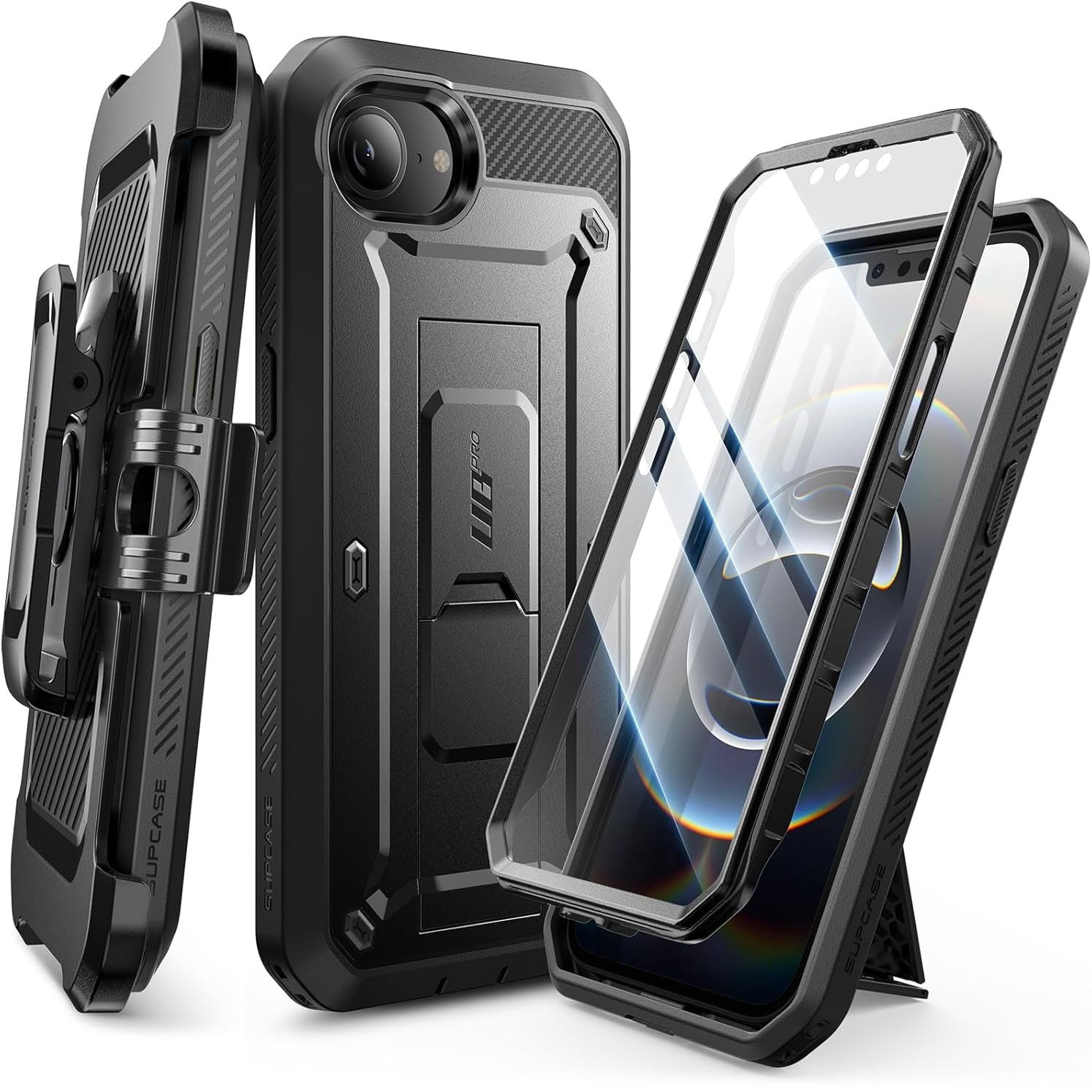 Handyhülle für iPhone 17e / 16e, Supcase UB Pro SP, Schwarz