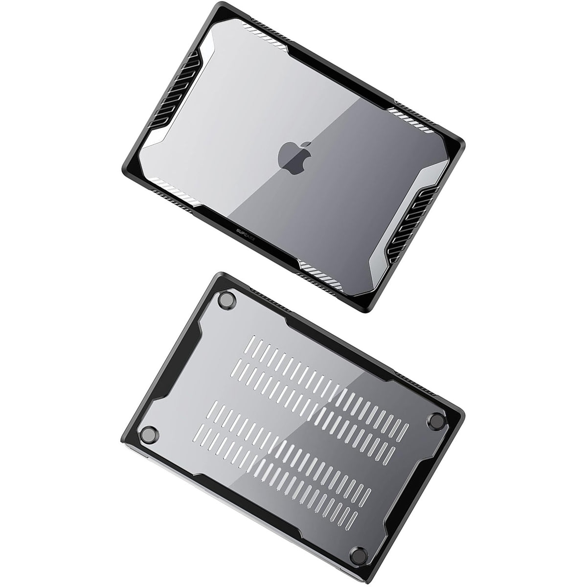 Schutzhülle für MacBook Air 13.6" M5 / M4 / M3 / M2, Supcase Unicorn Beetle UB, Schwarz/Transparent
