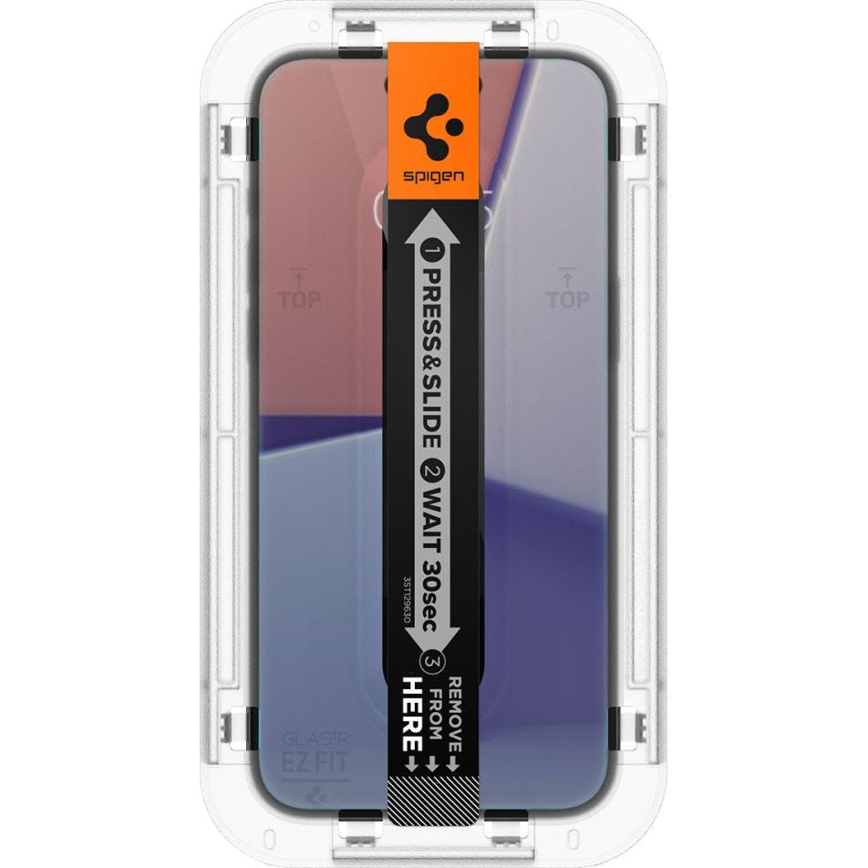 Glas für die Schutzhülle Spigen Glas.tR EZ Fit Privacy 2-Pack für iPhone 15 Pro
