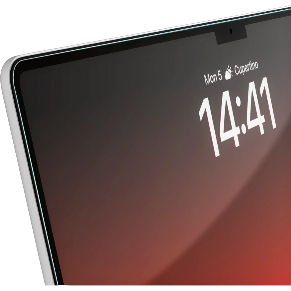 Bildschirmglas für Apple MacBook Air 13" 2022, Grizz HybridGlass Easy mit App-Rahmen
