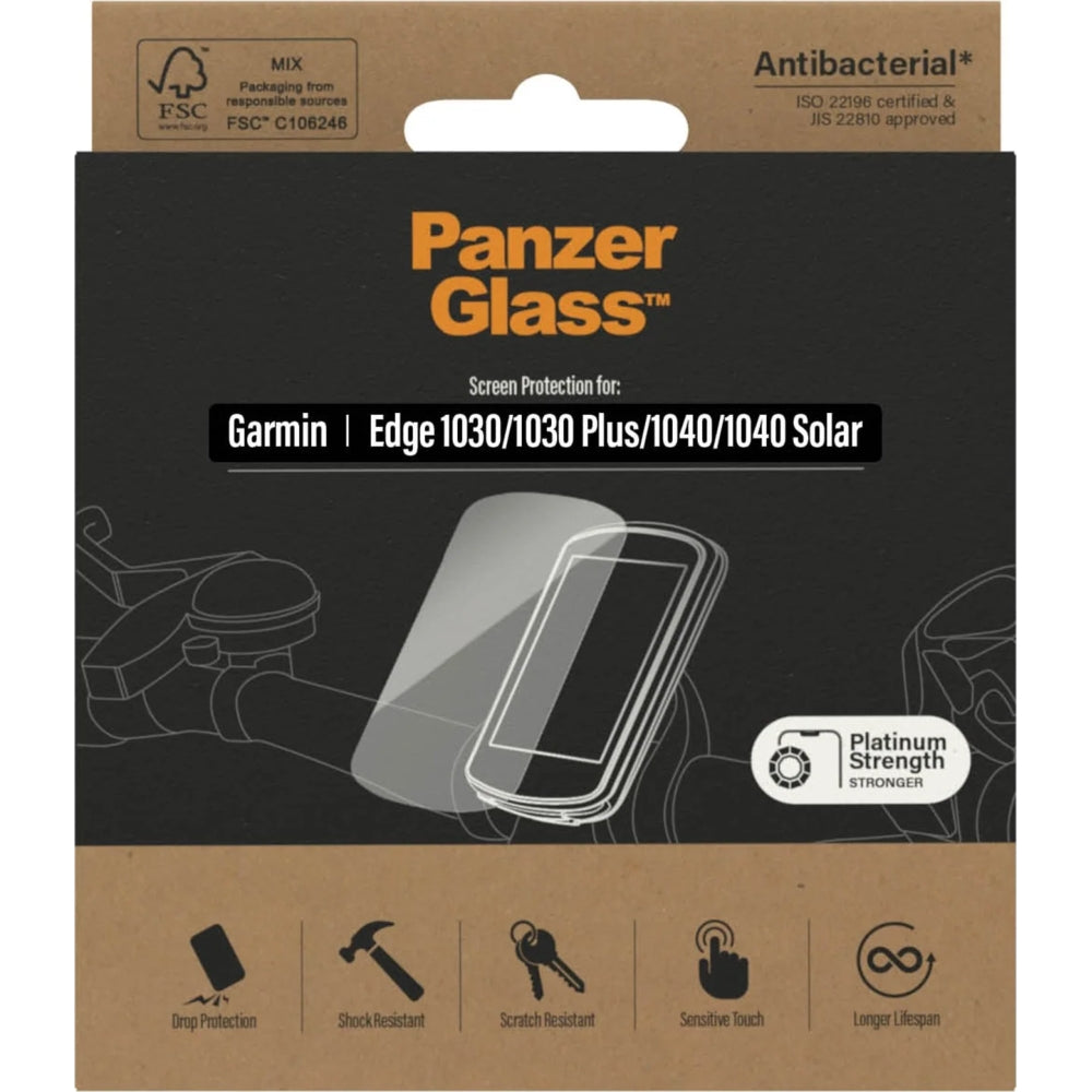 Gehärtetes Glas PanzerGlass Screen Protection für Garmin Edge 1030 / 1030 Plus / 1040 / 1040 Solar