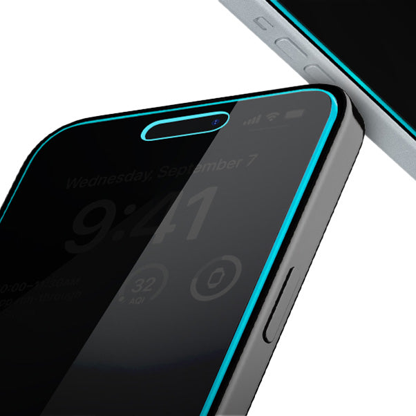 Glas für die Schutzhülle für iPhone 15 Plus / 16 Plus, Spigen Glas.tR EZ Fit Privacy 2-Pack