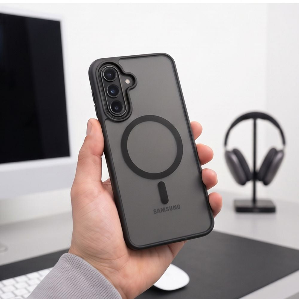 Handyhülle für Galaxy A16 5G / 4G, Galaxy A17 5G / 4G, Galaxy A18 5G / 4G, Galaxy A26 5G, Tech-Protect BasicMag mit MagSafe, Rauchfarben-Schwarz (4/7)