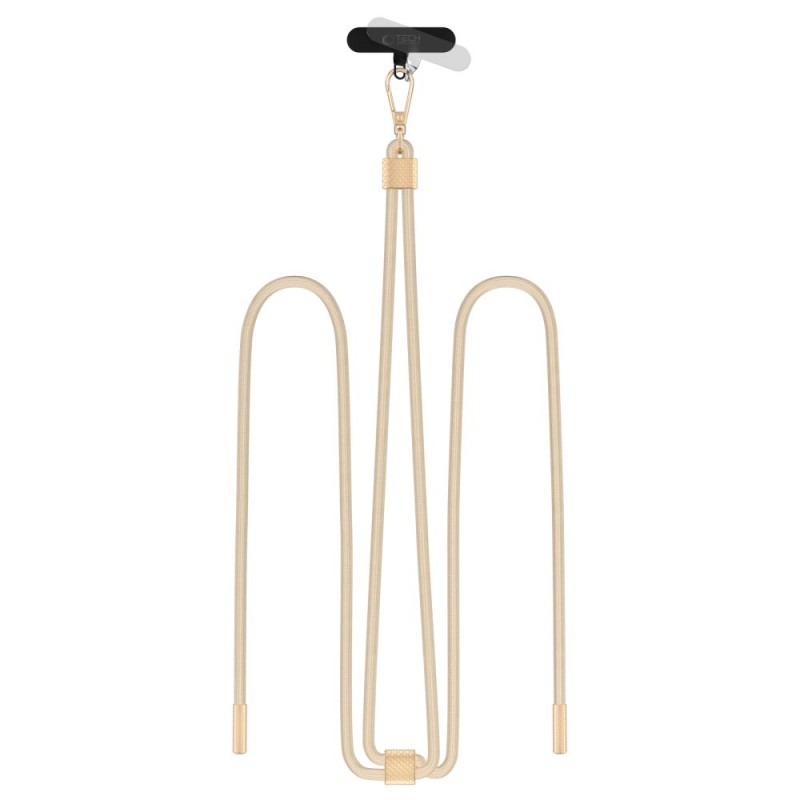 Handy-Schlüsselband für Telefon Tech Protect C2S Rope Crossbody Strap, Beige