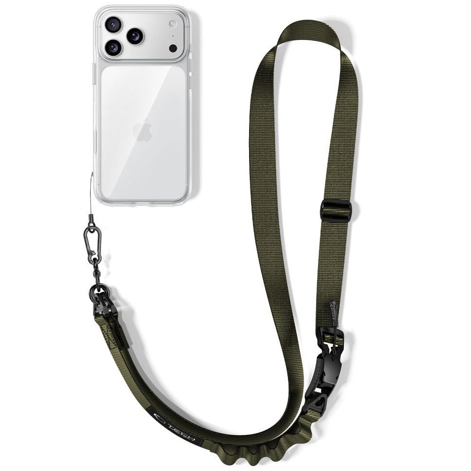Handy-Schlüsselband für Telefon Tech Protect C9S Rope Crossbody, Grün