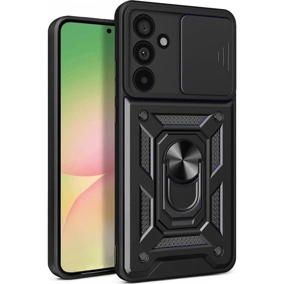 Handyhülle für Galaxy A27 5G, Tech-Protect Camshield Pro, Schwarz