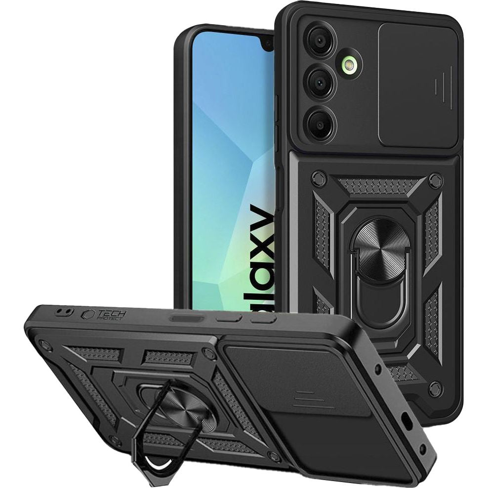 handyhülle samsung a26 Handyhülle mit Ring für Galaxy A26 5G, Tech-Protect Camshield Pro, Sch