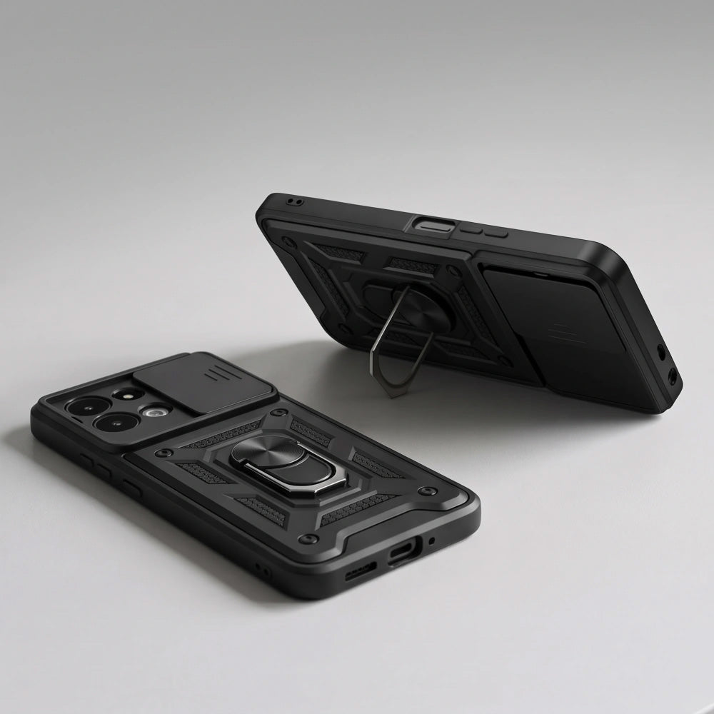 Handyhülle mit Ring für Xiaomi Redmi 17 5G / 4G, Tech-Protect Camshield Pro, (8/9)