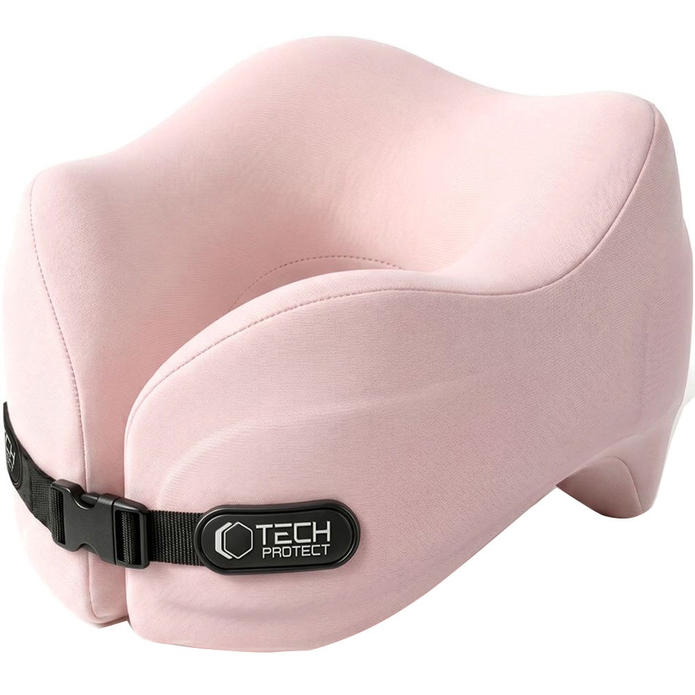 Nackenkissen für das Auto, Tech-Protect ComfortRest Travel Neck Pillow, Rosa