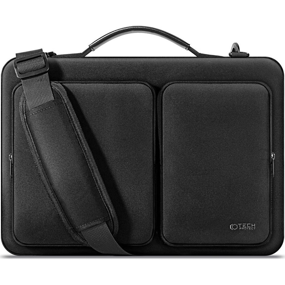 Umhängetasche für 15-16“ Laptop, Tech-Protect Defender Bag, Schwarz