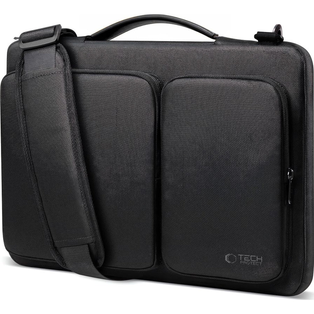 Umhängetasche für 15-16“ Laptop, Tech-Protect Defender Bag, Schwarz