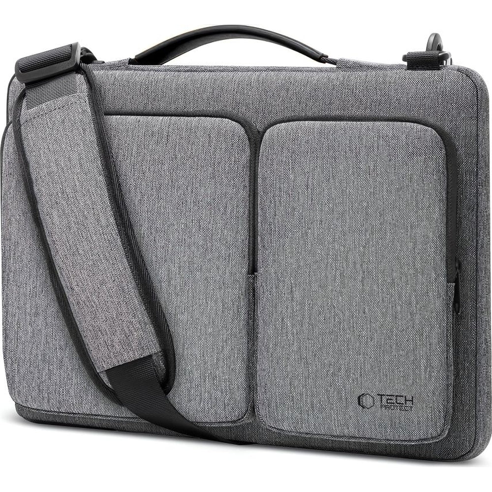 Umhängetasche für 15-16“ Laptop, Tech-Protect Defender Bag, Grau