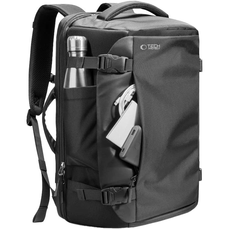 Reiserucksack mit Platz für einen Laptop, 24l, Tech-Protect Defender S70, Schwarz