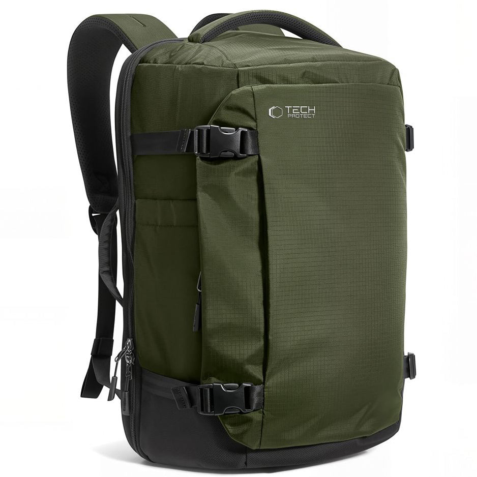 Reiserucksack mit Platz für einen Laptop, 24l, Tech-Protect Defender S70, Dunkelgrün