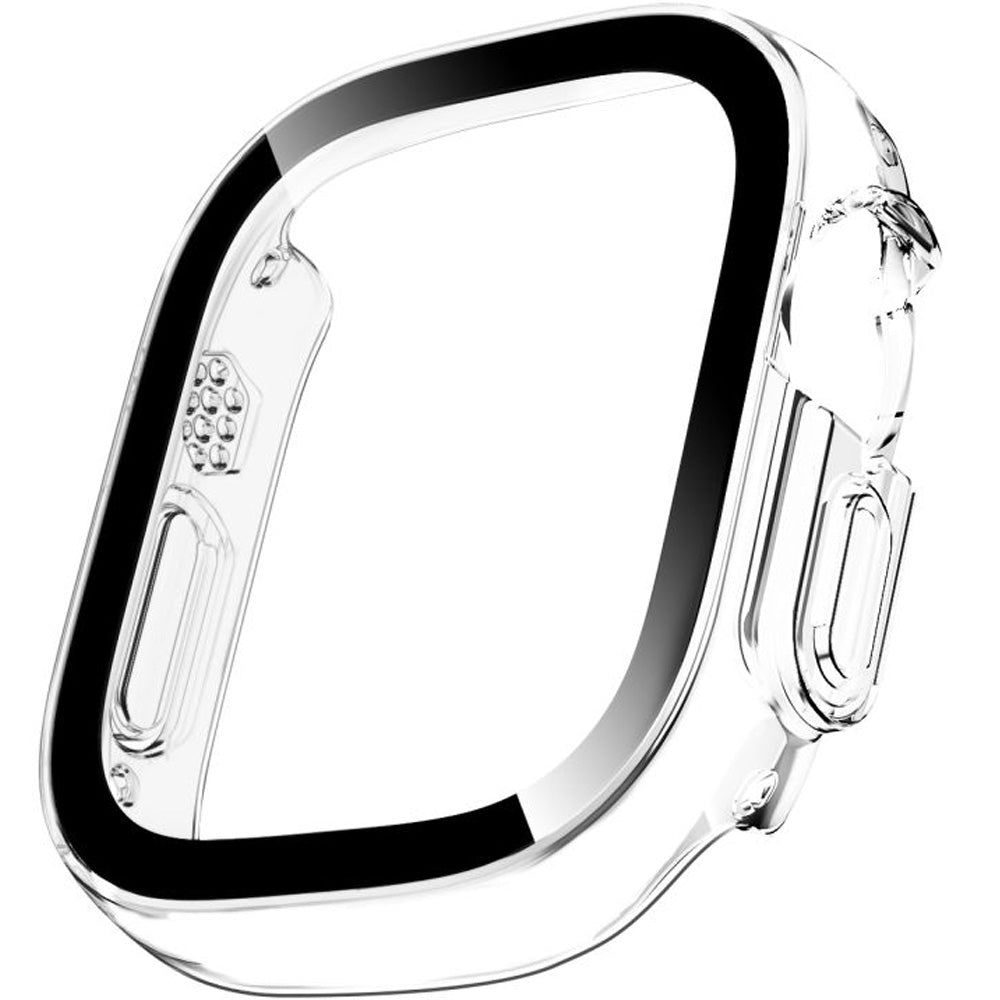 Hülle mit Glas für Apple Watch Ultra 4 49mm / 3 49mm / 2 49mm / 1 49mm, Tech-Protect Defense, 2 Stück, Titan, Transparent (5/11)