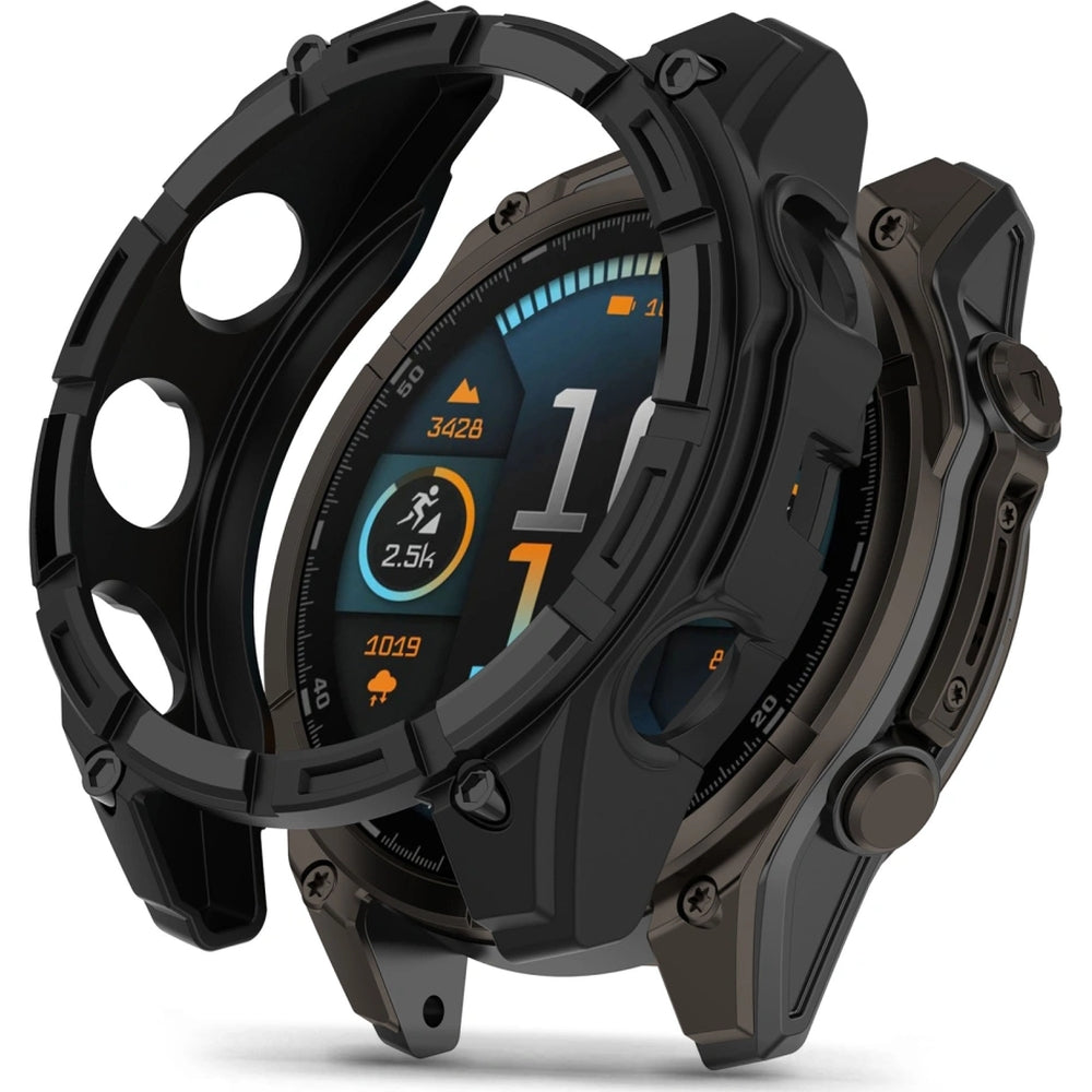 Schutzhülle Tech-Protect Defense Air für Garmin Fenix 8 47 mm, Schwarz