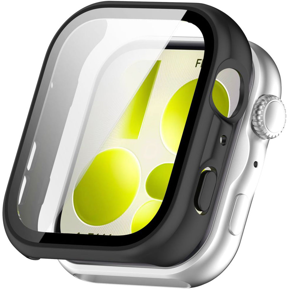 Schutzhülle + Glas für Huawei Watch Fit 5, Tech-Protect Defense, Schwarz