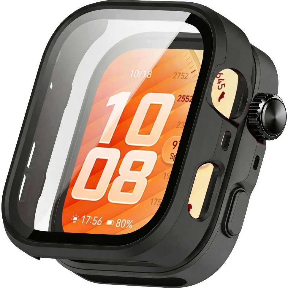Schutzhülle + Glas für Huawei Watch Fit 5 Pro, Tech-Protect Defense360, Schwarz