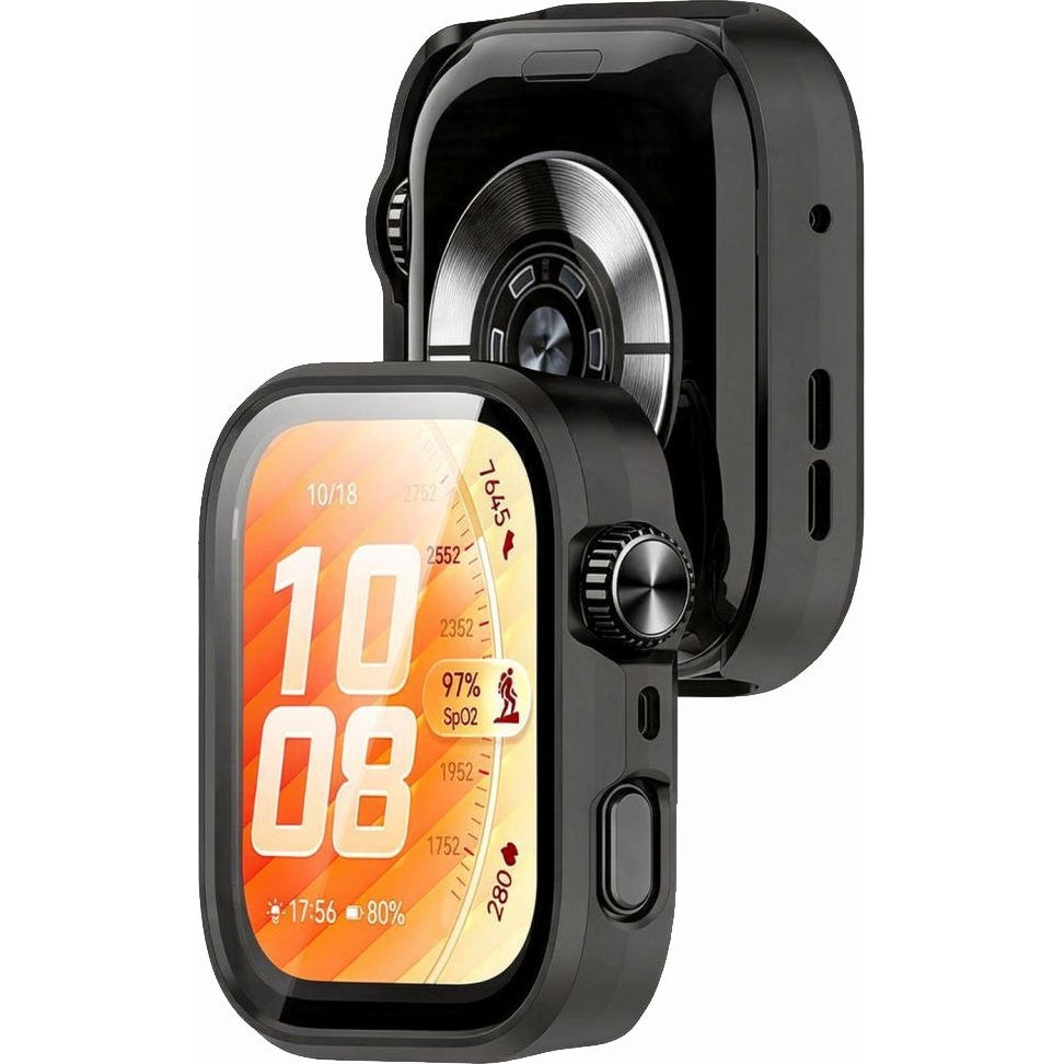 Schutzhülle + Glas für Huawei Watch Fit 5 Pro, Tech-Protect Defense360, Schwarz