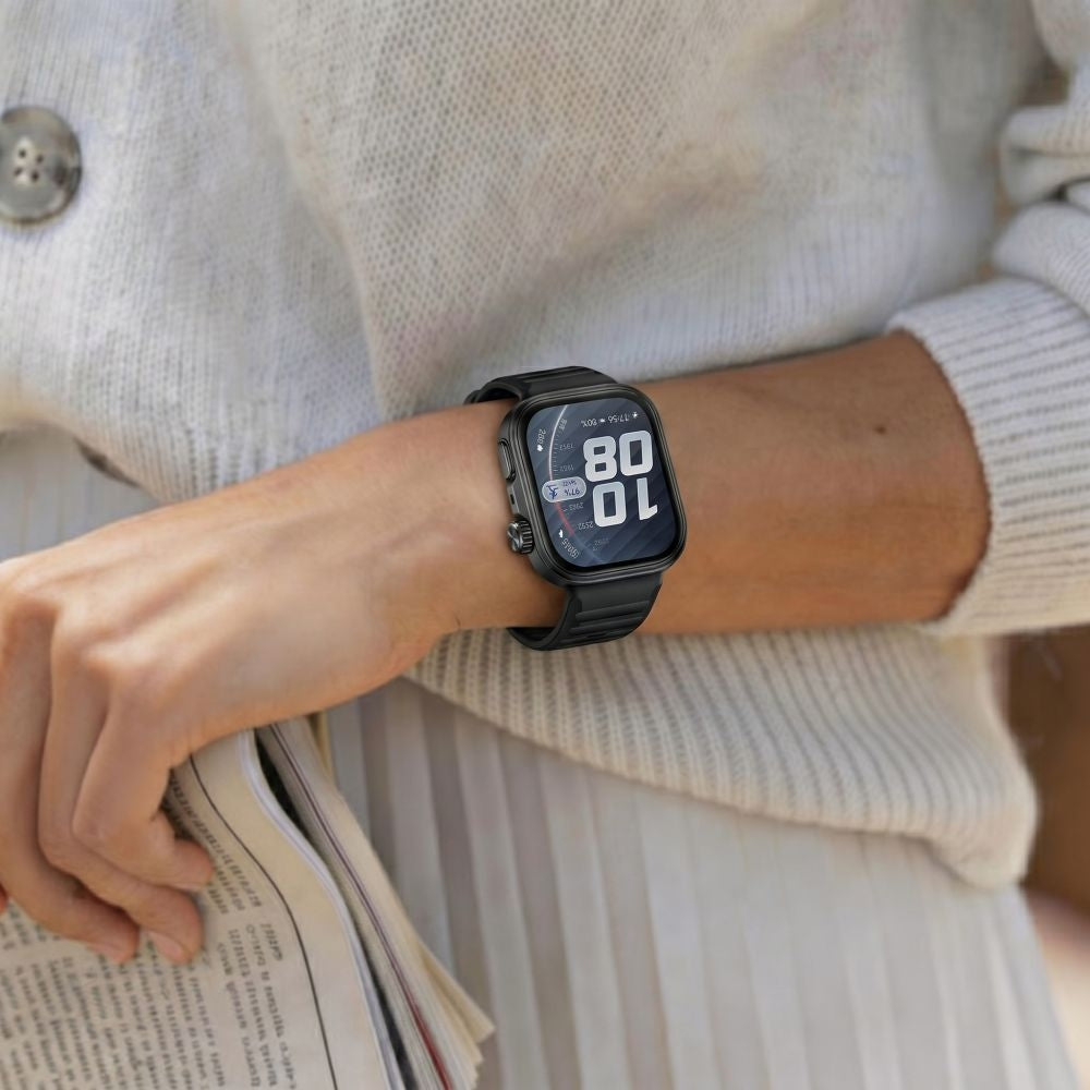 Schutzhülle + Glas für Huawei Watch Fit 5 Pro, Tech-Protect Defense360, Schwarz