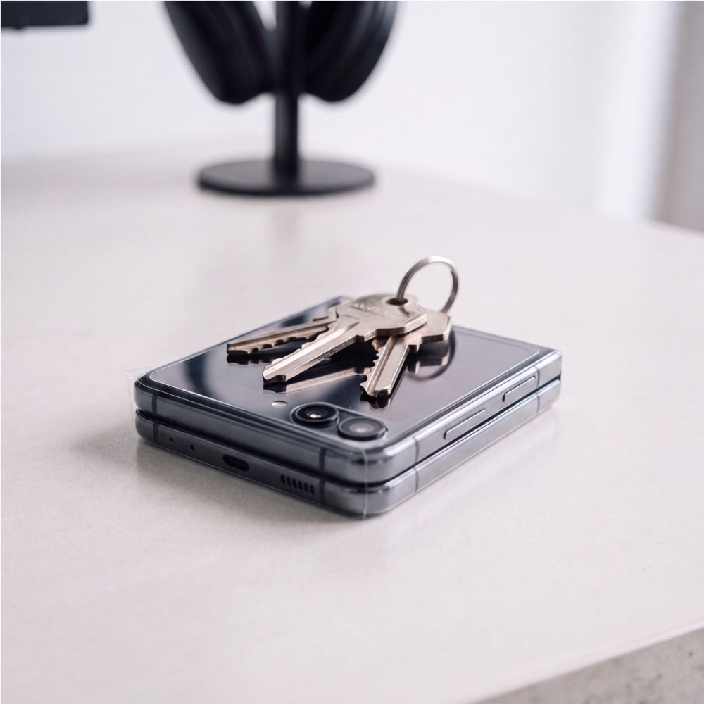 Gehärtetes Glas und Schutzfolie für Galaxy Z Flip 8 / Z Flip 7, Tech-Protect Easy Set Foil Glass Fit+ 4in1, 4er-Set