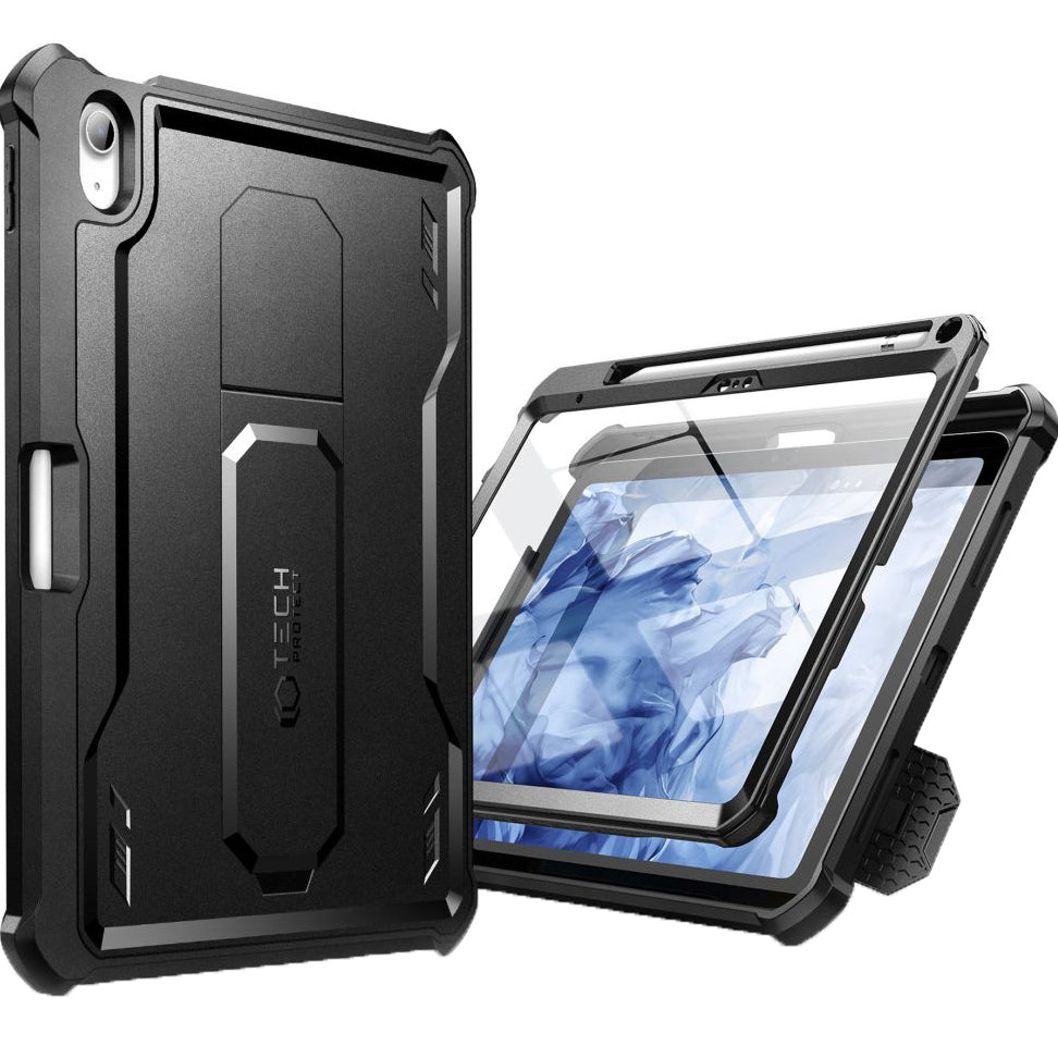 Schutzhülle Tech-Protect Kevlar Pro für iPad 11 / 10 gen. 2025 / 2022, Schwarz