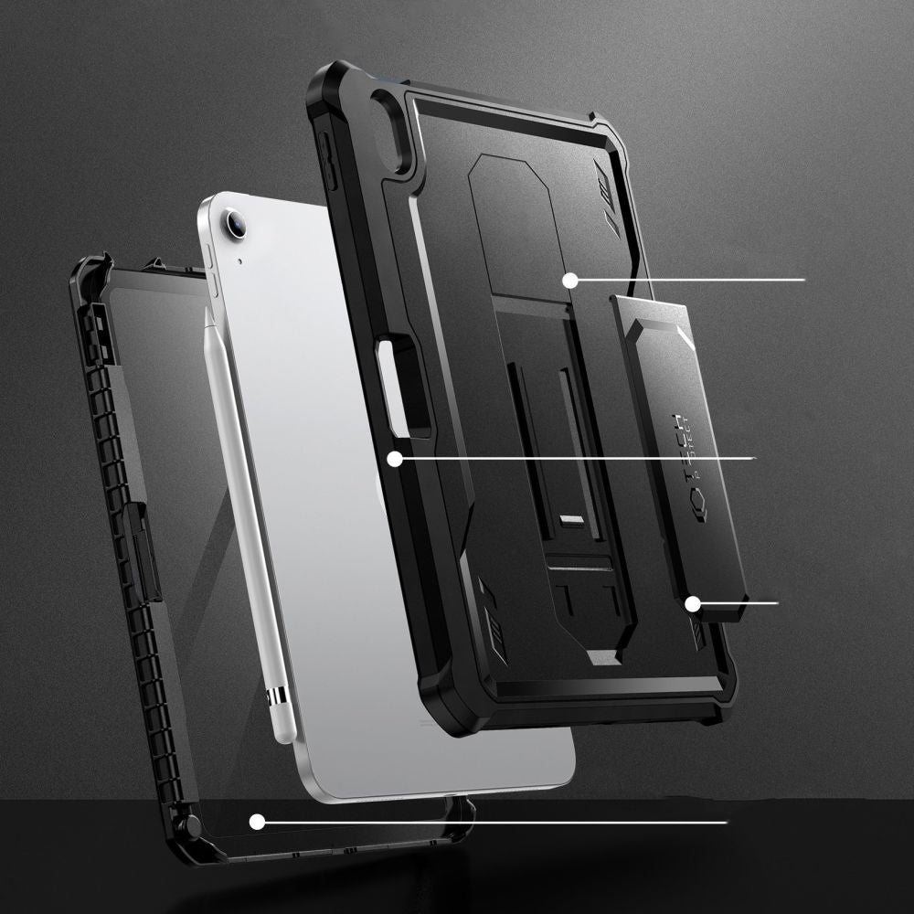 Schutzhülle Tech-Protect Kevlar Pro für iPad 11 / 10 gen. 2025 / 2022, Schwarz