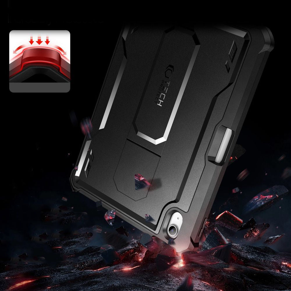 Schutzhülle Tech-Protect Kevlar Pro für iPad 11 / 10 gen. 2025 / 2022, Schwarz