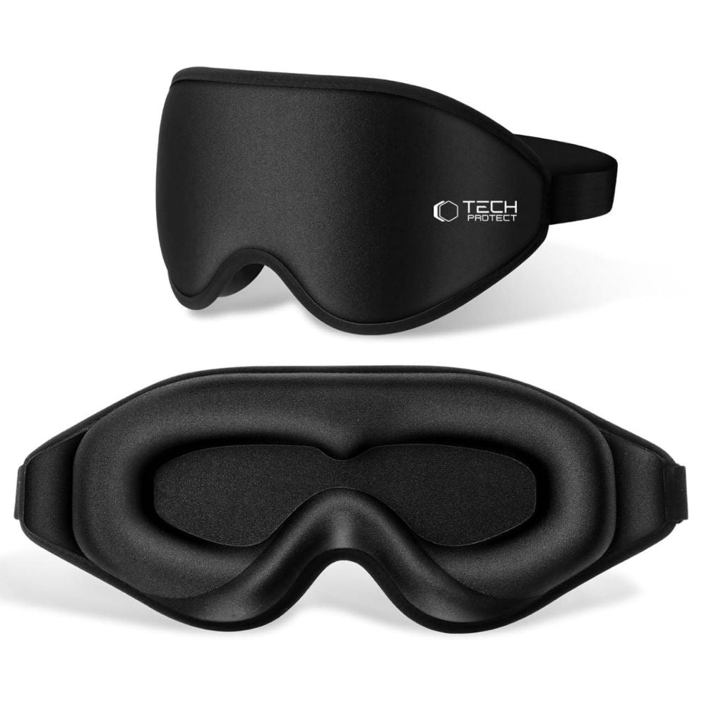 Augenmaske ohne Druck, Tech-Protect Eyeshade Sleep, Schwarz