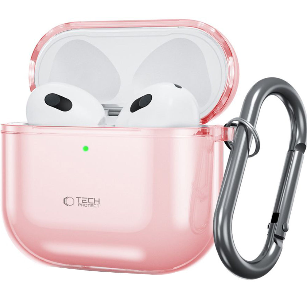 Schutzhülle für Apple AirPods 5 / 4, Tech-Protect Flexair Transparent-Rosa