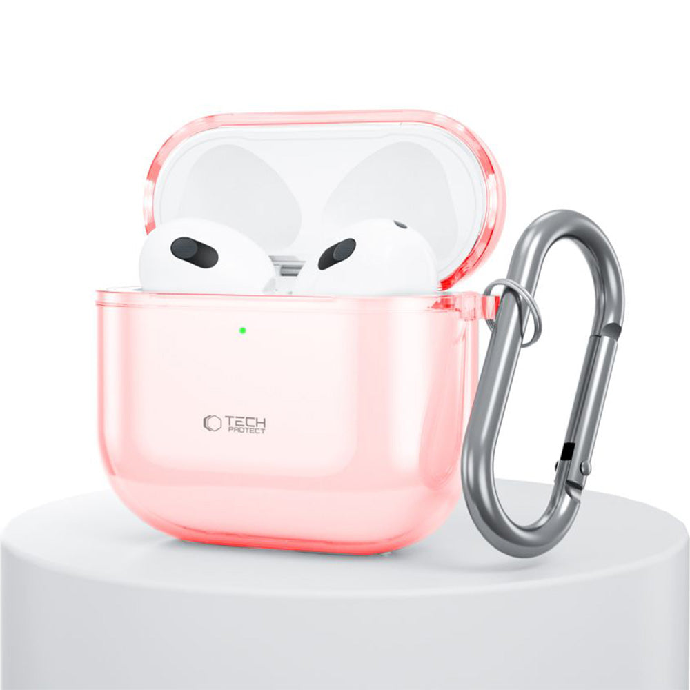 Schutzhülle für Apple AirPods 5 / 4, Tech-Protect Flexair Transparent-Rosa