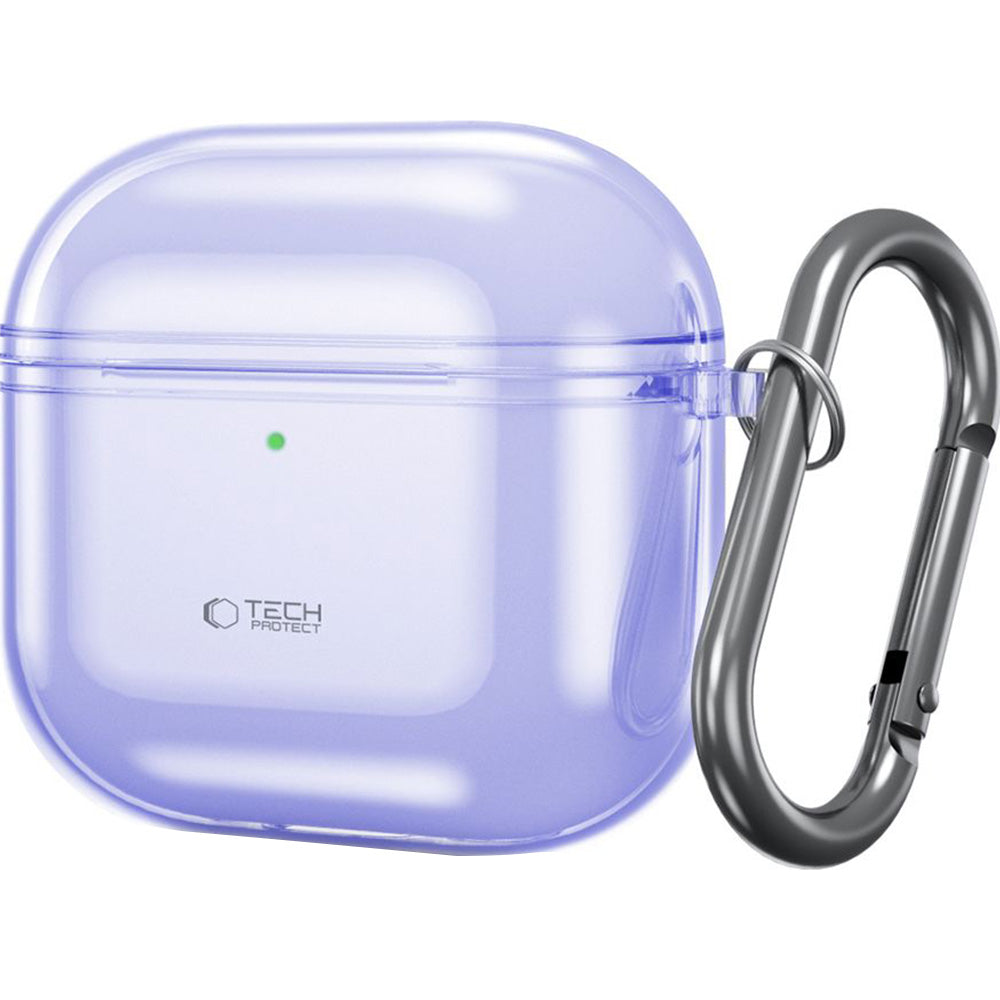 Schutzhülle für Apple AirPods 5 / 4, Tech-Protect Flexair Transparent-Violett