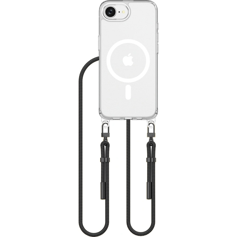 Handyhülle für iPhone 17e / 16e, Tech-Protect Flexair Chain MagSafe, Transparent