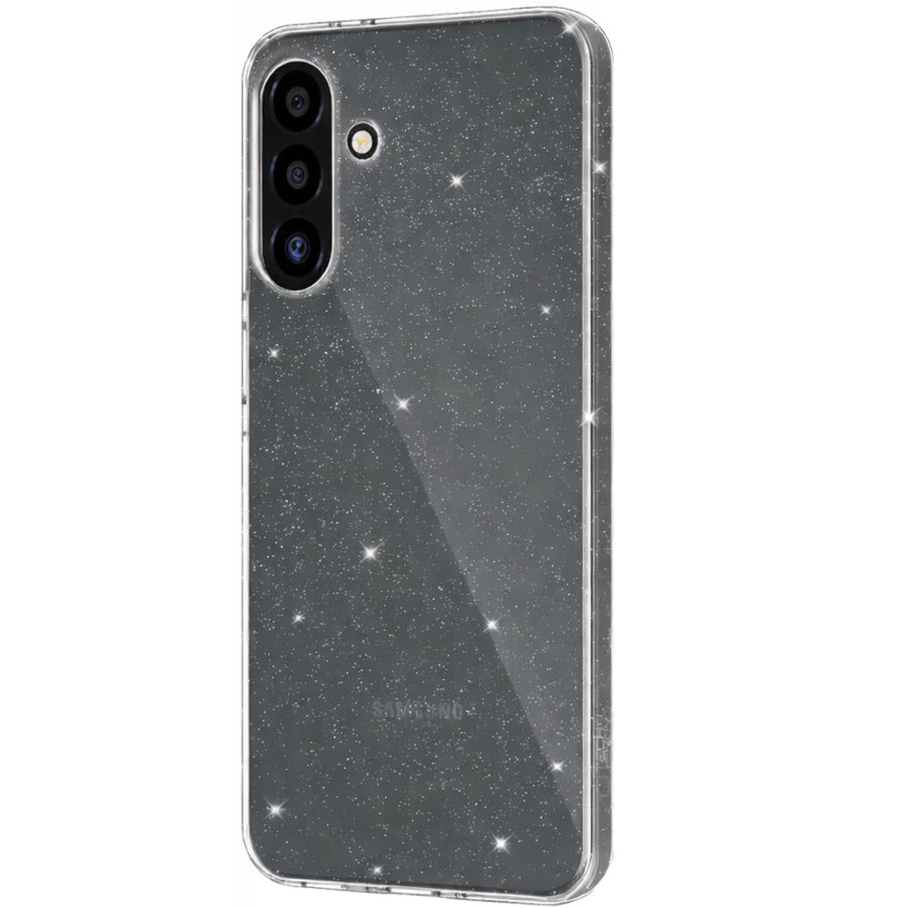 Handyhülle für Galaxy A57 5G, Tech-Protect FlexAir, Transparent mit Glitzer