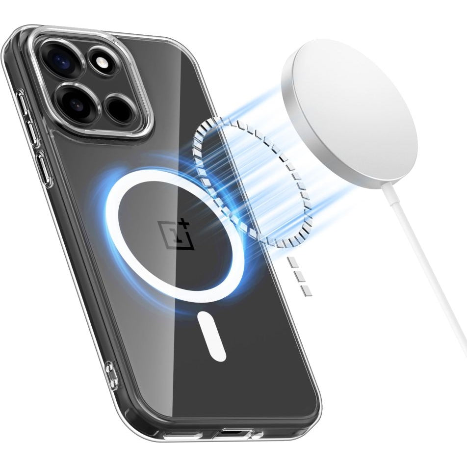 Handyhülle für Oneplus Nord 6, Tech-Protect Flexair Hybrid mit MagSafe, Transparent