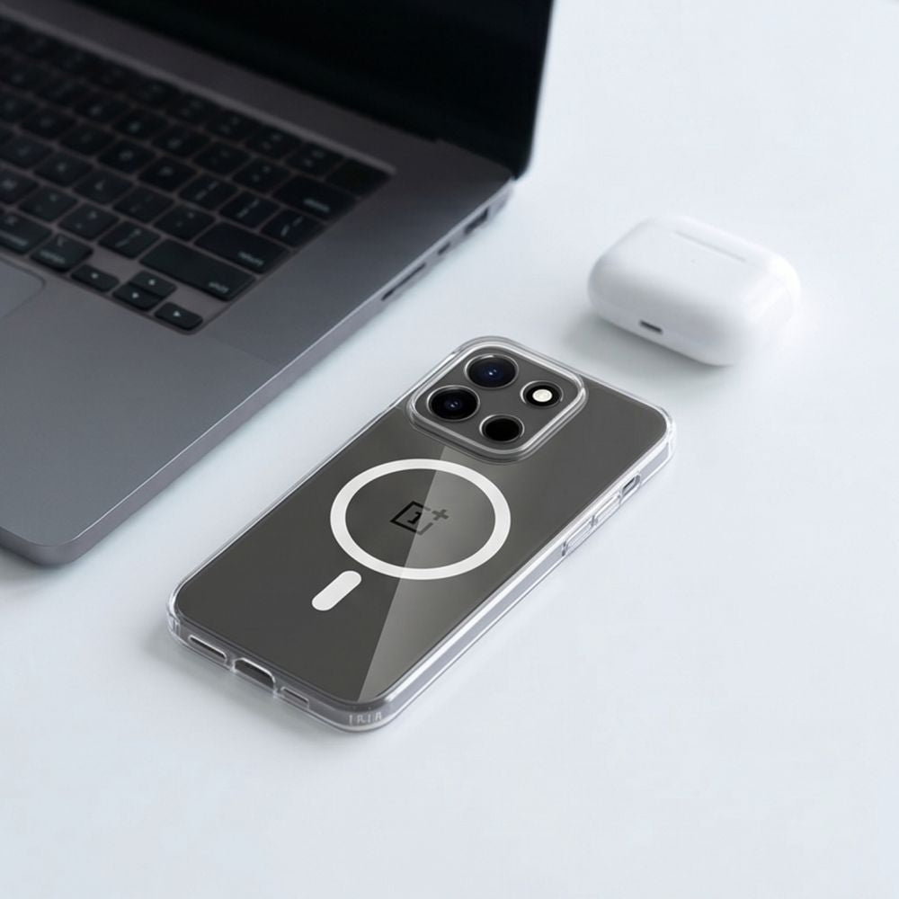 Handyhülle für Oneplus Nord 6, Tech-Protect Flexair Hybrid mit MagSafe, Transparent