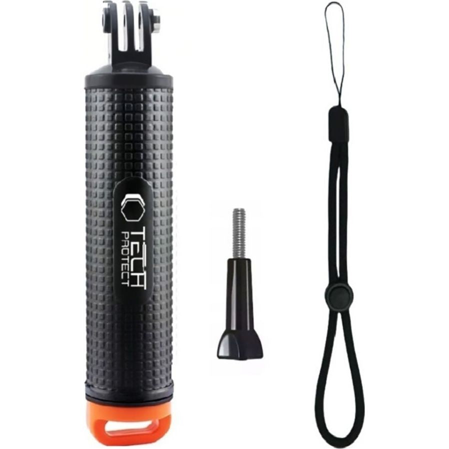 Halterung, Griff für GoPro, DJI, Tech-Protect GA100 Float Hand Grip, Schwarz