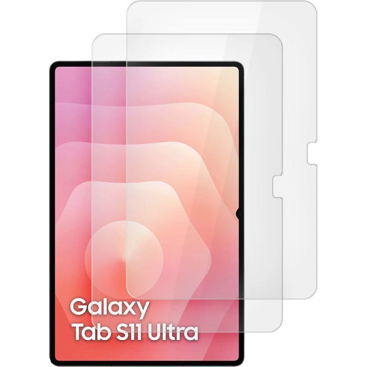 Gehärtetes Glas für Galaxy Tab S11 Ultra / S10 Ultra / S9 Ultra / S8 Ultra, Tech-Protect Glass Fit Plus, 2 Stück