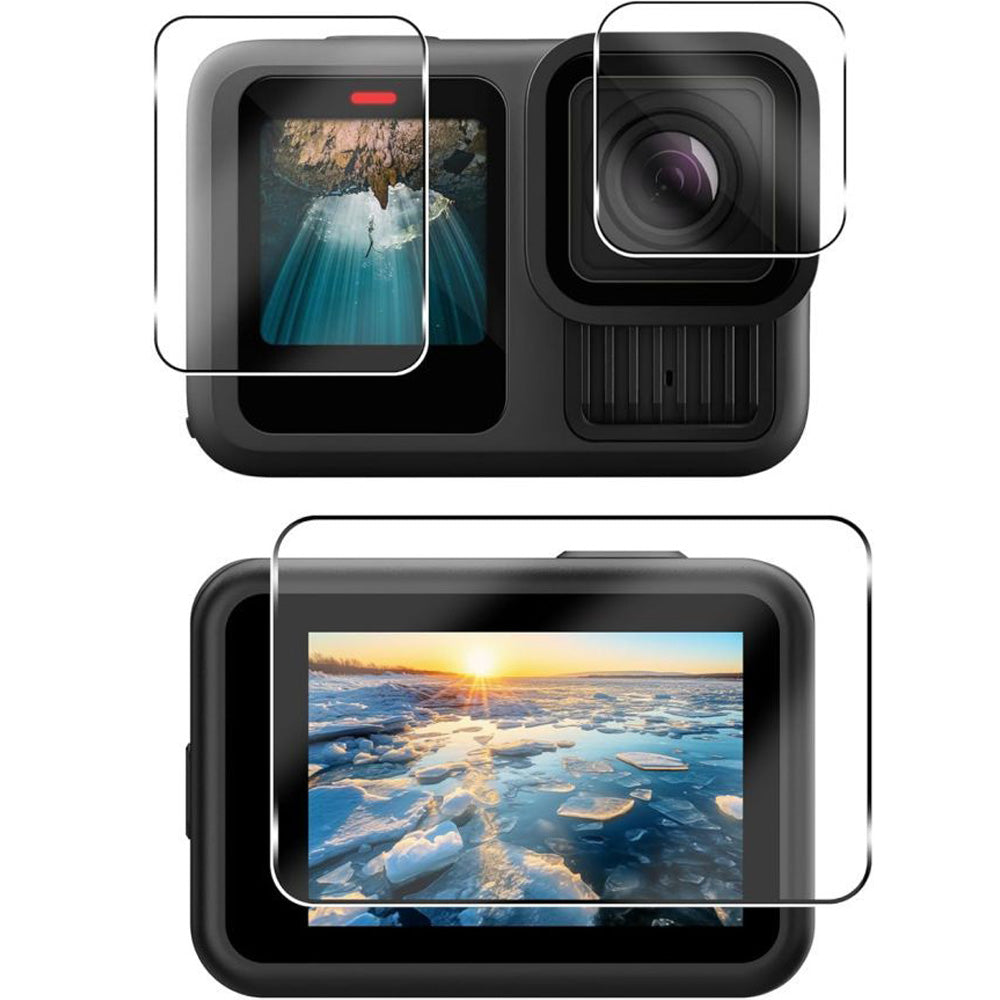 Gehärtetes Glas für GoPro Hero 13, Tech-Protect Glass Fit Plus, 6 Stück