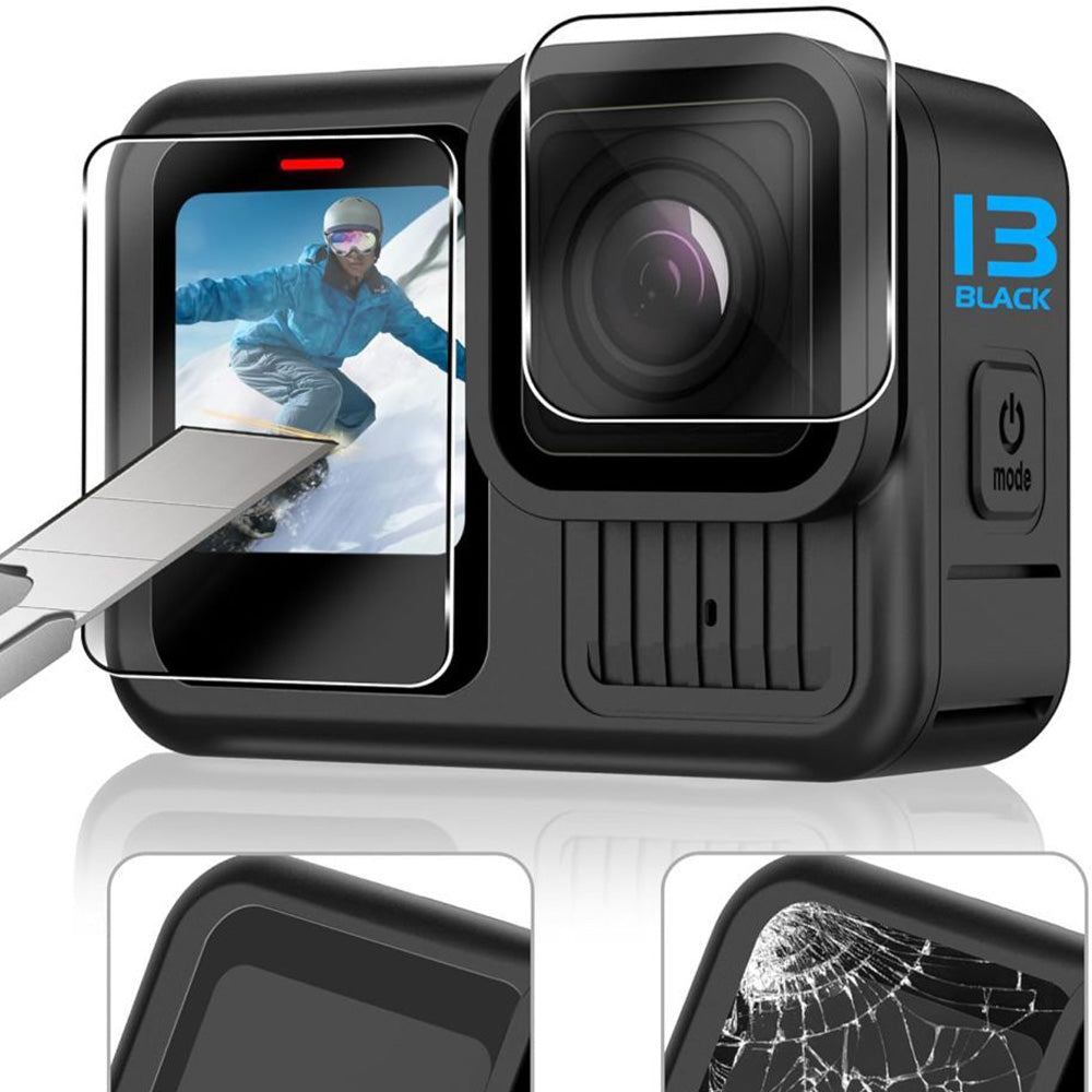 Gehärtetes Glas für GoPro Hero 13, Tech-Protect Glass Fit Plus, 6 Stück