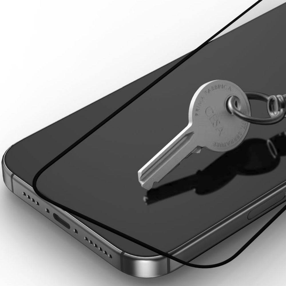 Gehärtetes Glas für Xiaomi POCO M7 4G, Tech-Protect Glass Fit Plus, 2 Stück, Schwarzer Rahmen