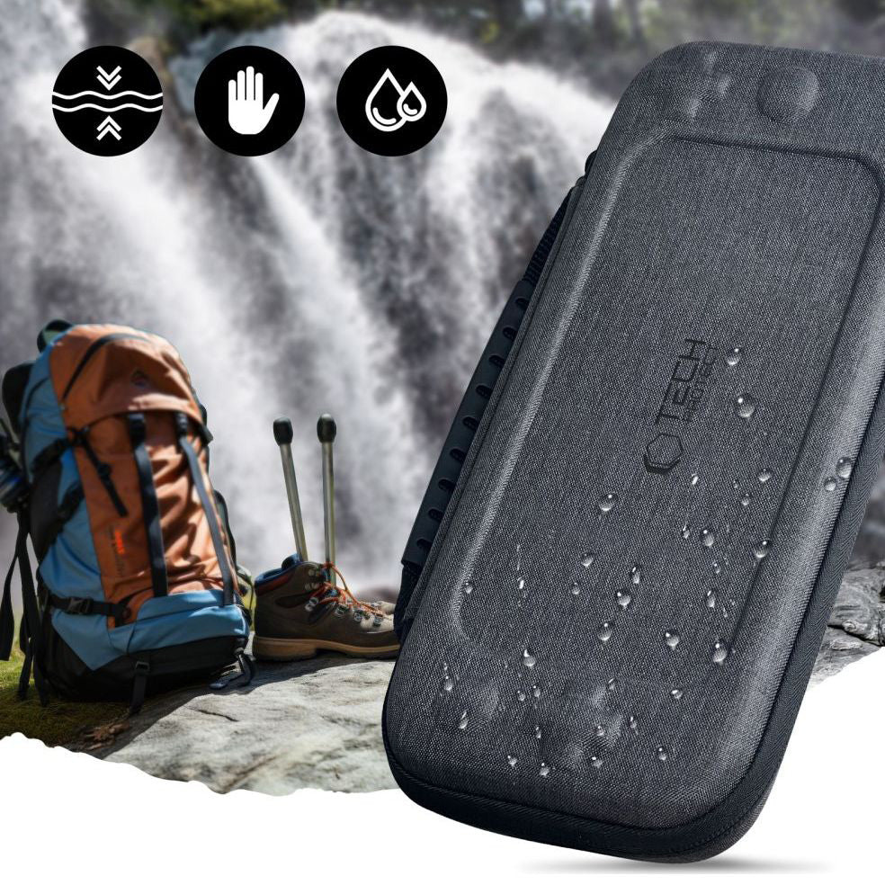 Hülle für Nintendo Switch 2, Tech-Protect Hardpouch, Dunkelgrau