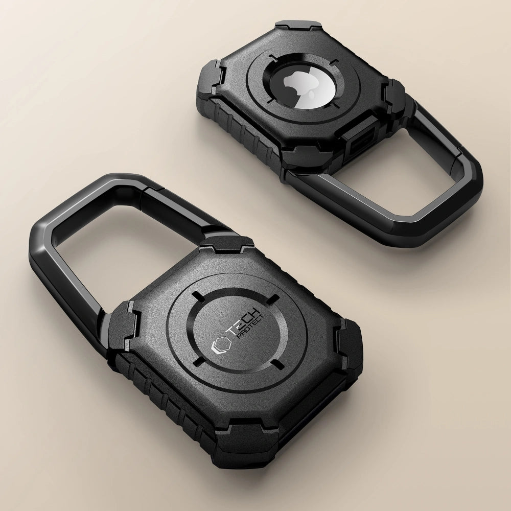 Schutzhülle / Schlüsselanhänger für Apple AirTag, Tech-Protect Kevlar, Schwarz