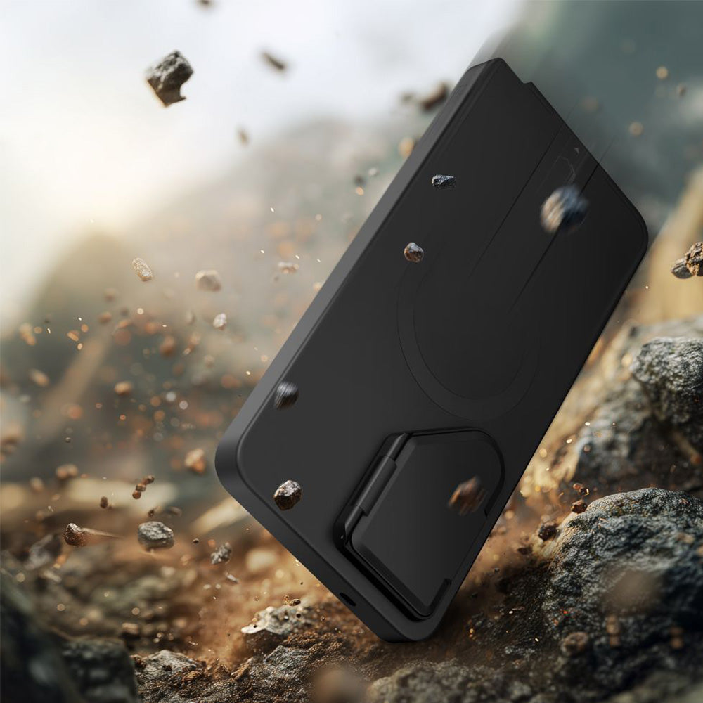 Handyhülle mit Kameraabdeckung für Galaxy S26 Ultra, Tech-Protect Kevlar Aura mit MagSafe, Schwarz