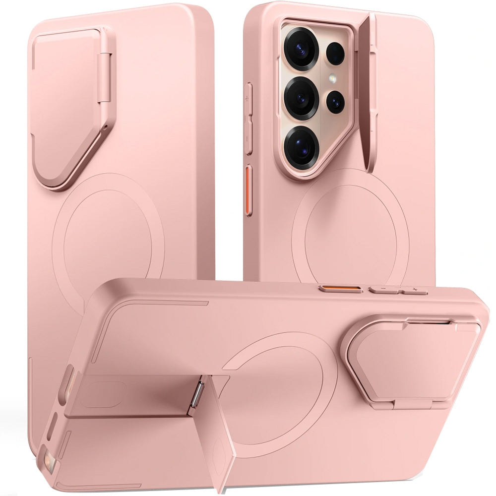 Handyhülle mit Kameraabdeckung für Galaxy S26 Ultra, Tech-Protect Kevlar Aura mit MagSafe, Rosa (1/7)
