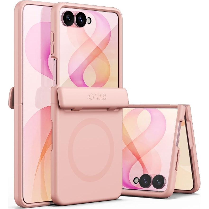 Handyhülle für Galaxy Z Flip8, Tech- Protect Kevlar Aura MagSafe, Hellrosa (2/7)