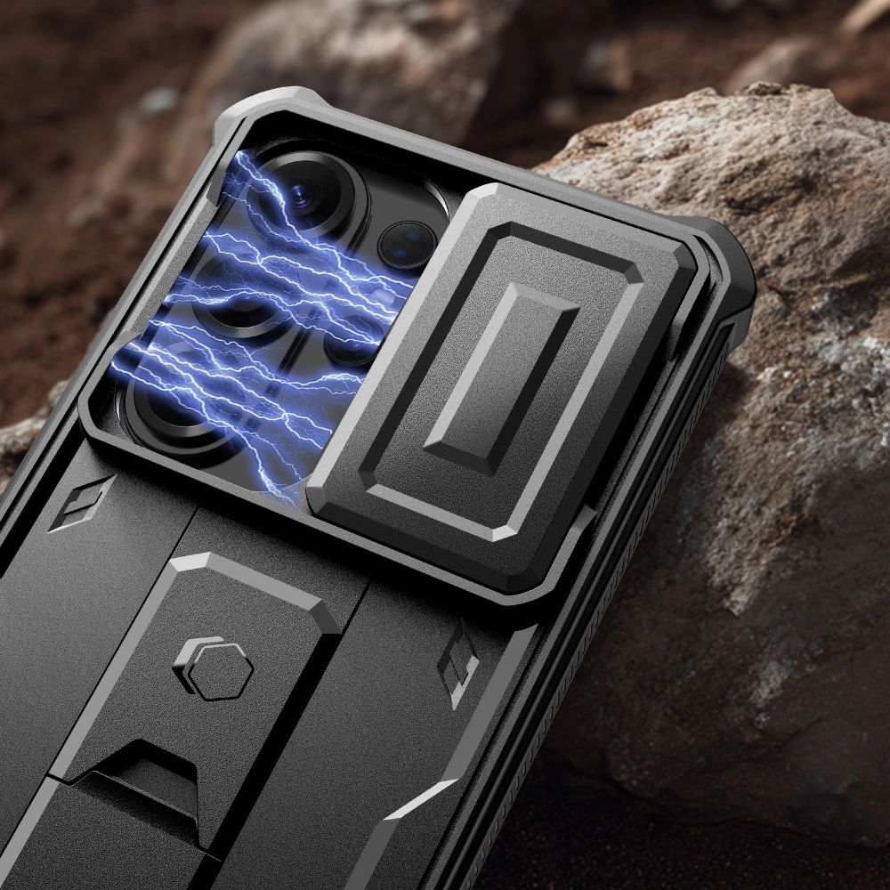 Handyhülle für Galaxy S26 Ultra, Tech-Protect Kevlar Cam Plus 2-Set, Schwarz
