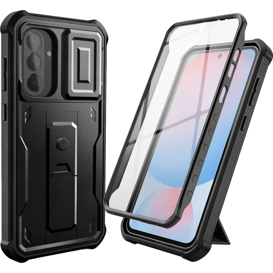 Handyhülle für Galaxy A56 5G, Tech-Protect Kevlar Cam Plus, Schwarz